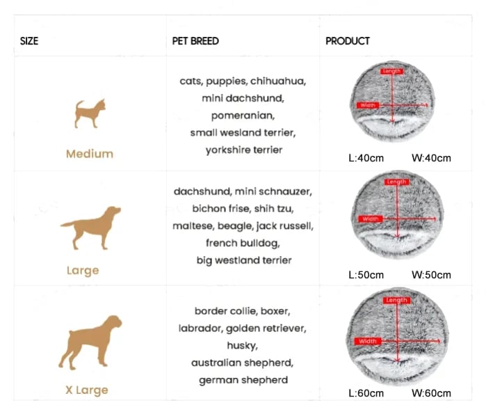Plush Bed For Dogs & Cats