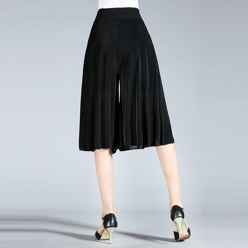 Radiantgrp - Women's Vintage Style Wide Leg Culottes