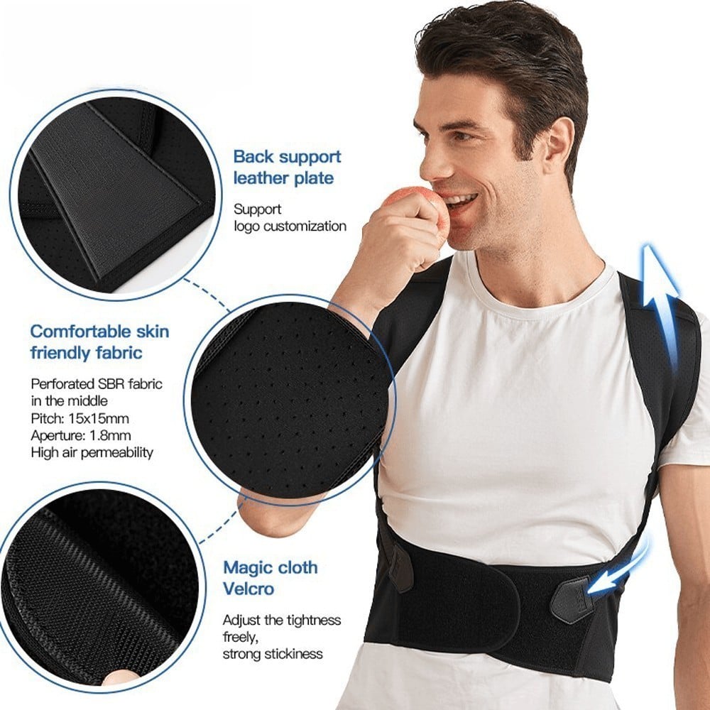 Radiantgrp - Adjustable Back Posture Belt Office Home Gym Unisex