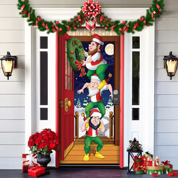 🌟🌟Christmas and Halloween front door decoration