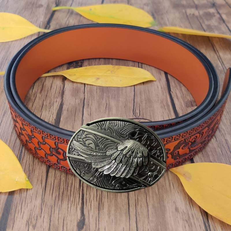 🔥LAST DAY 50% OFF🔥Fashion Punk Hidden Folding Knife Leather Belt