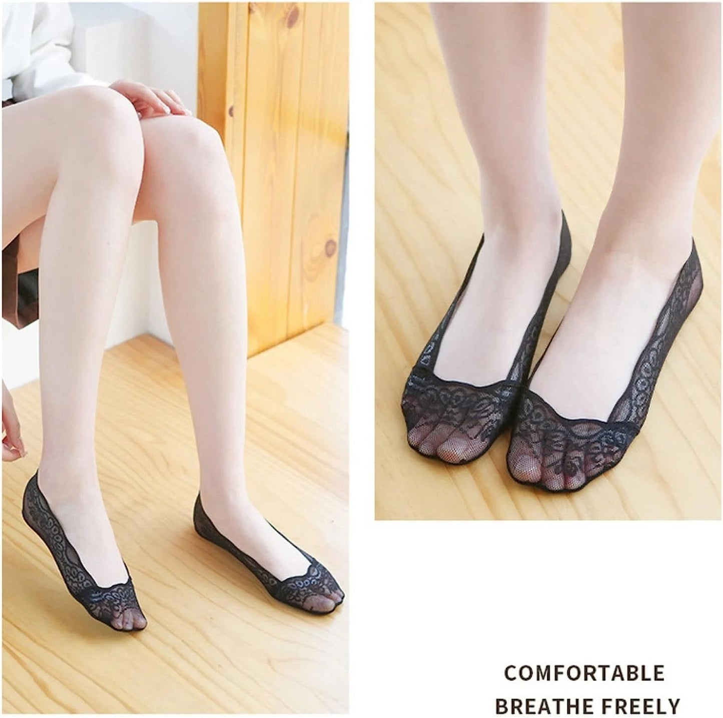 🧦🔥Last day limited time offer 53% off🔥🔥 Lace No Show Liner Socks for Women