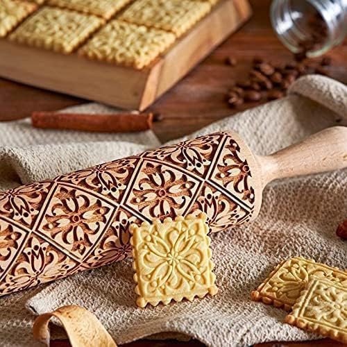 Gingerbread man rolling pin