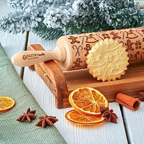 Gingerbread man rolling pin