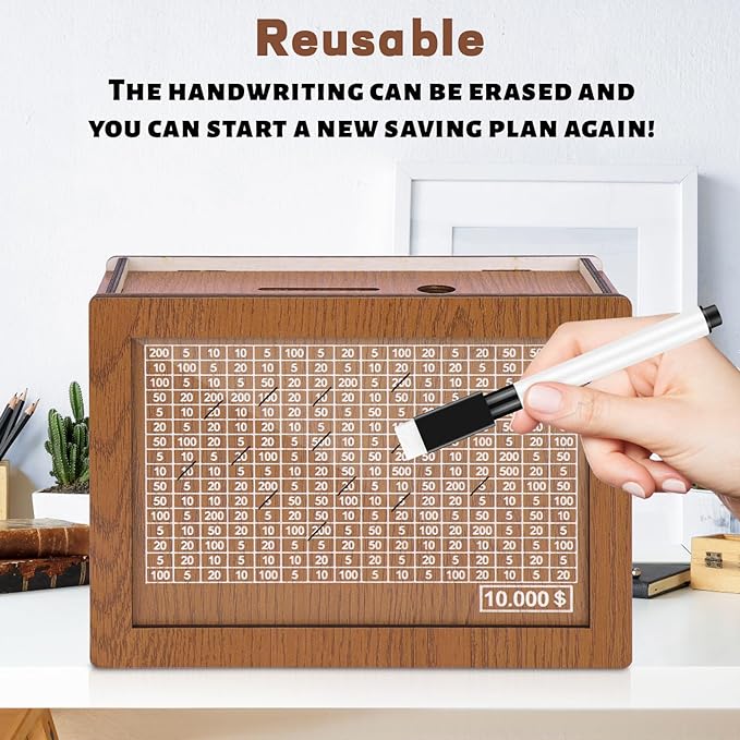 🔥Wooden Savings Box🎁