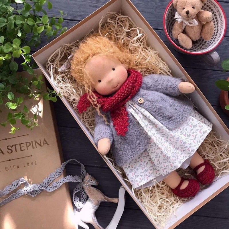ALL🎁🎁The Best Gift for Kids-Handmade Waldorf Doll👧