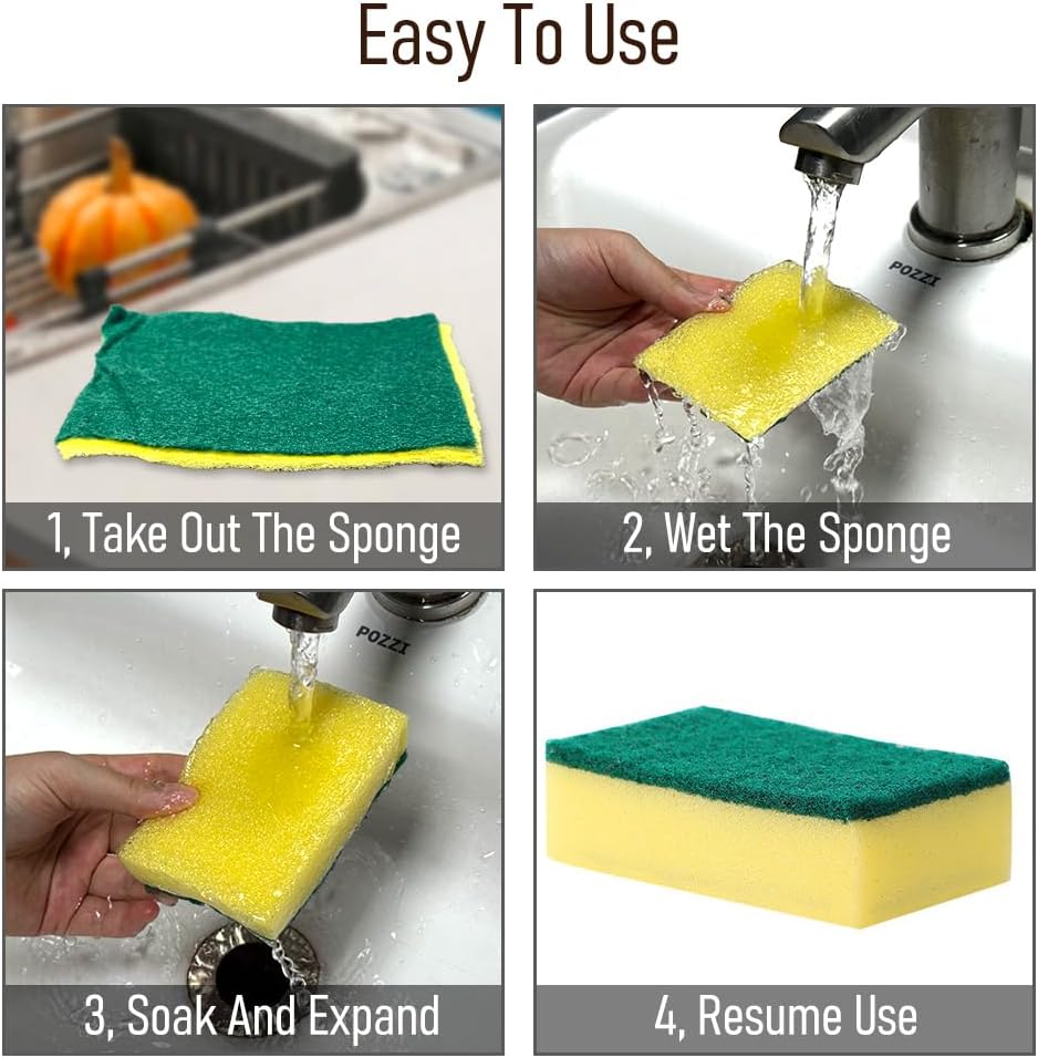 Scratch-resistant kitchen sponge – durable dishwashing sponge