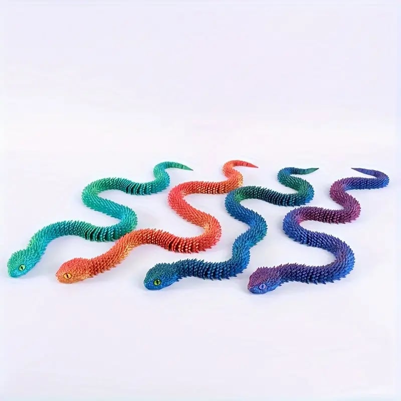 ๐3D Printed Multi-Joint Movable Snake Toy