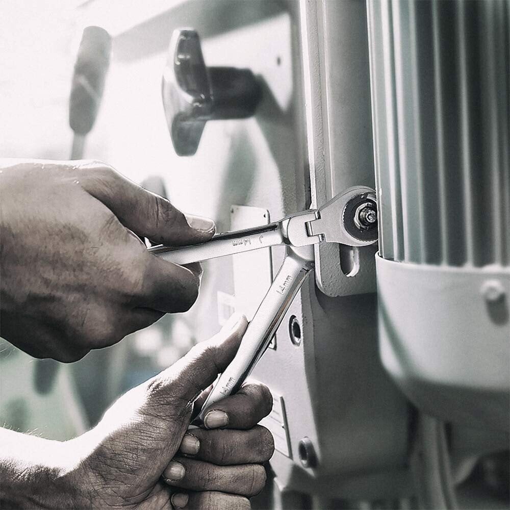 🔥🔥Open Tubing Ratchet Wrench (Fixed Head-Flexible Head 2 IN 1)