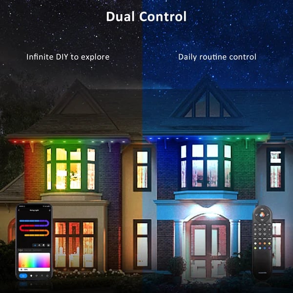 🎅 Early Christmas 49%OFF - Smart Rainbow LED Permanent Outdoor Light🎁