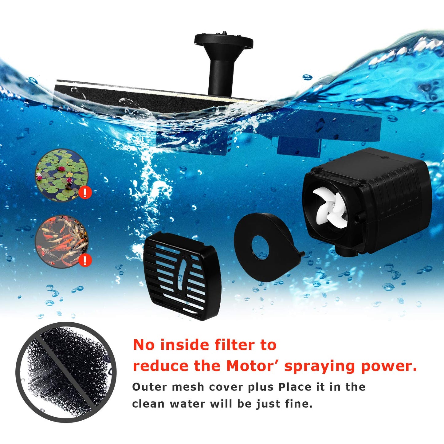 🎁Best Gift 🎁 - Solar outdoor fountain-The perfect garden decoration