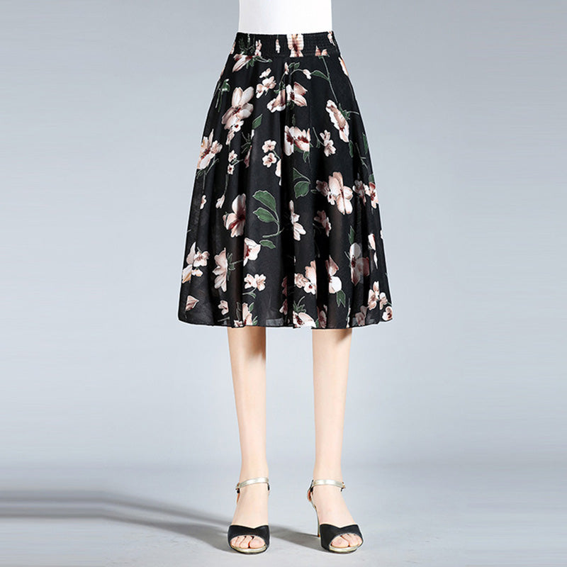 Radiantgrp - Women's Vintage Style Wide Leg Culottes