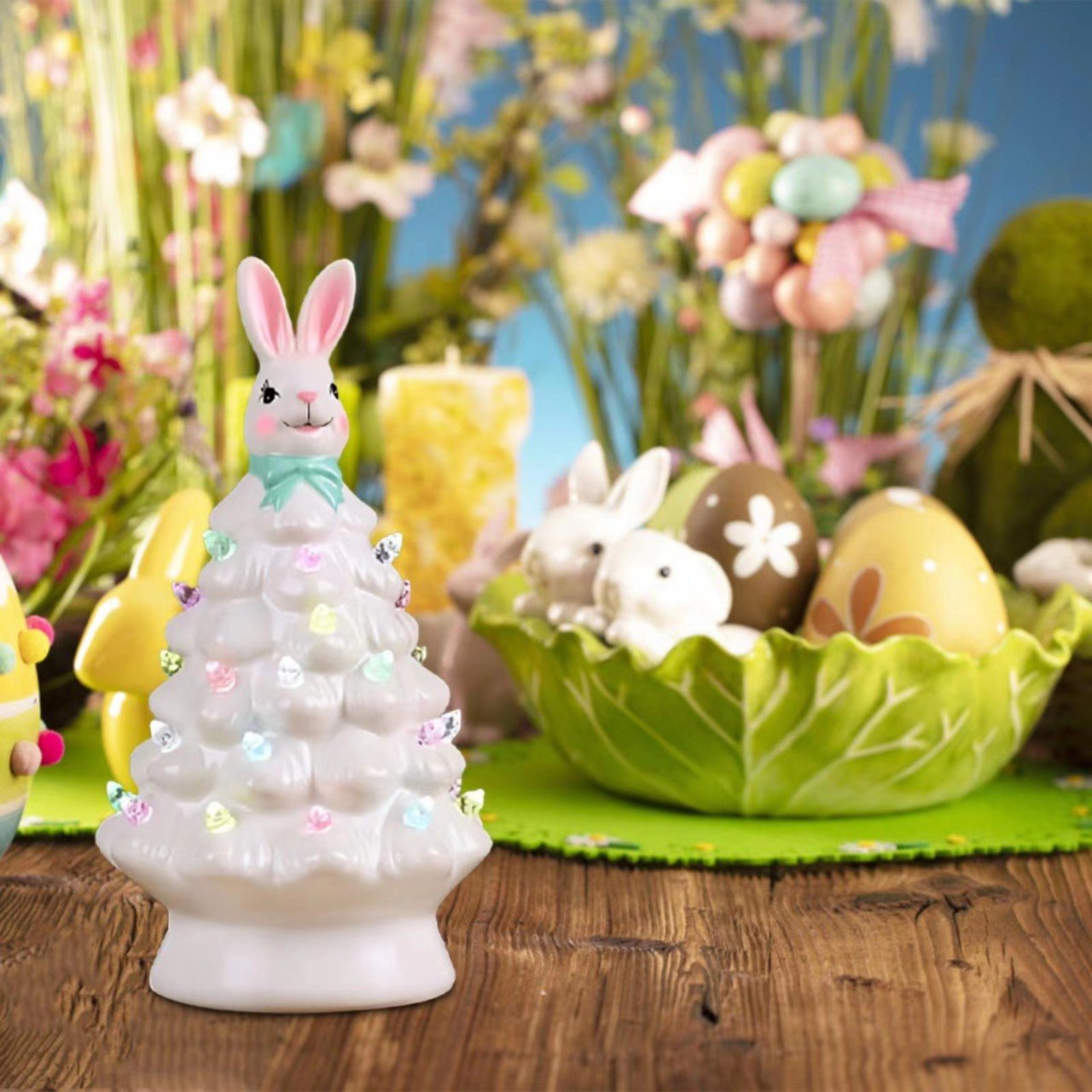 Christmas Pink Bunny Tree