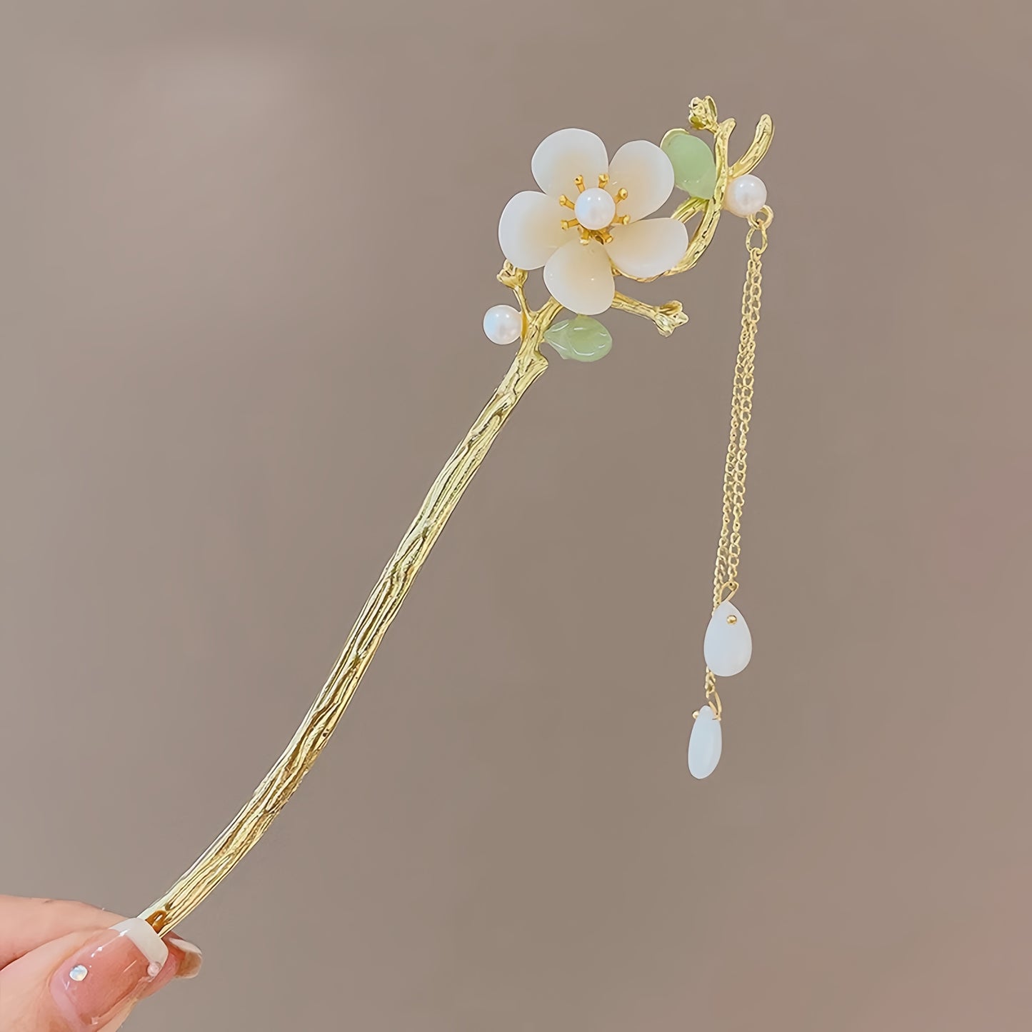 Antique tassel hairpin retro hairpin hair accessories(Magnolia)