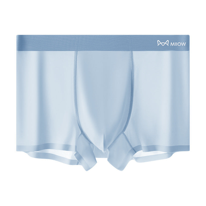 🔥🎁Comfort Men's Ultra-Thin Cooling Boxer Briefs Lightweight Microfiber Underwear Breathable No-Show Design ( 💥 3 PACK )