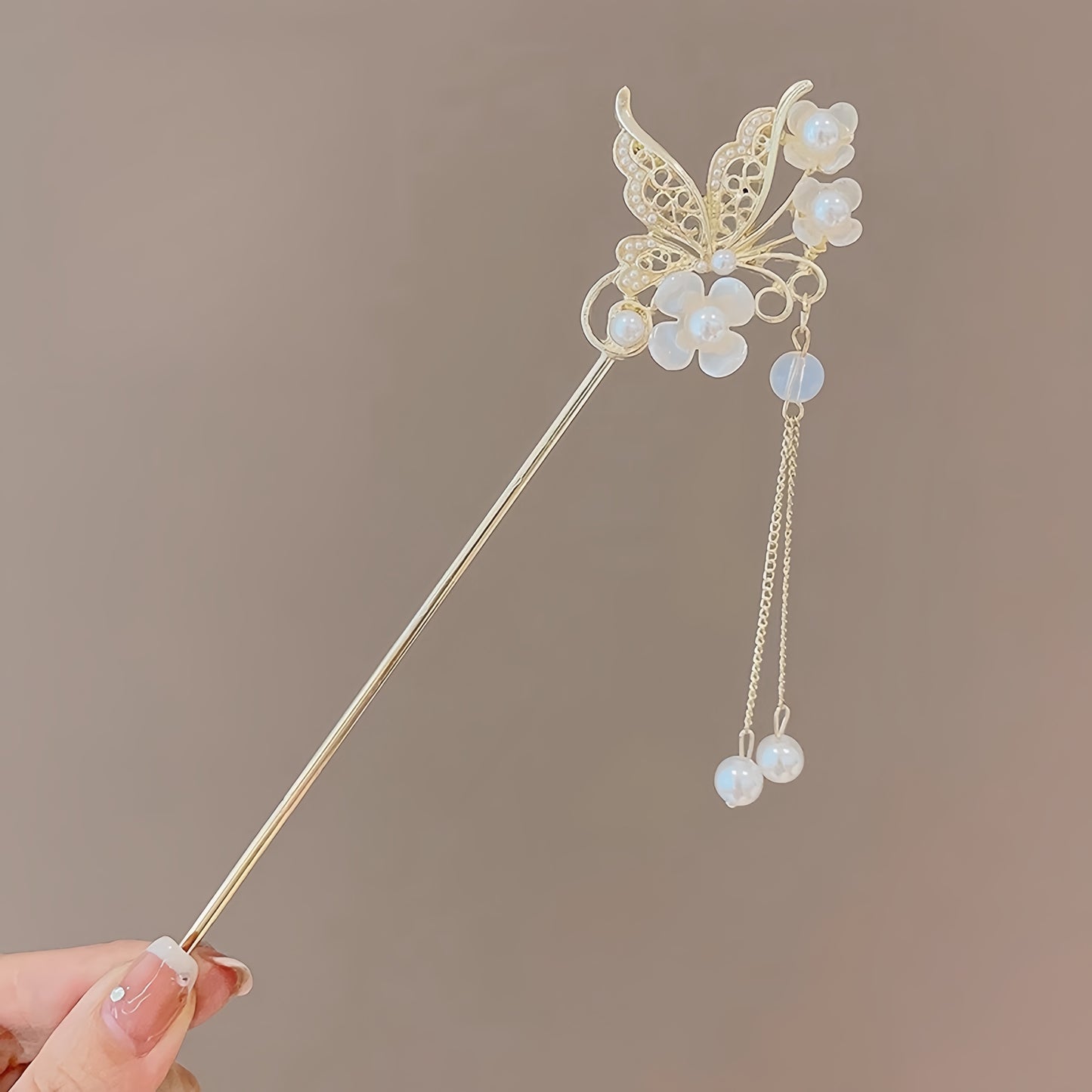 Antique tassel hairpin retro hairpin hair accessories(pansies)