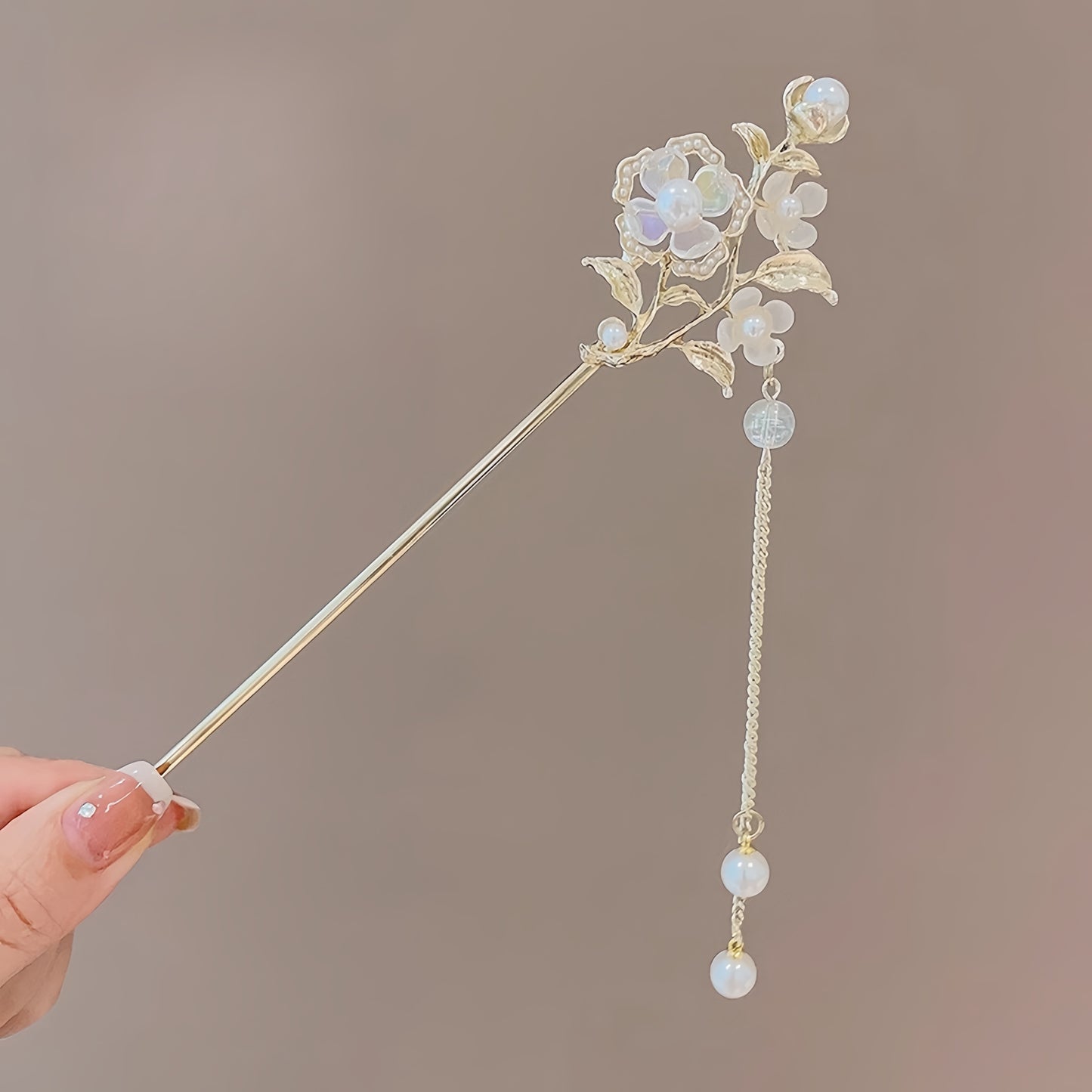 Antique tassel hairpin retro hairpin hair accessories(rose tassel)