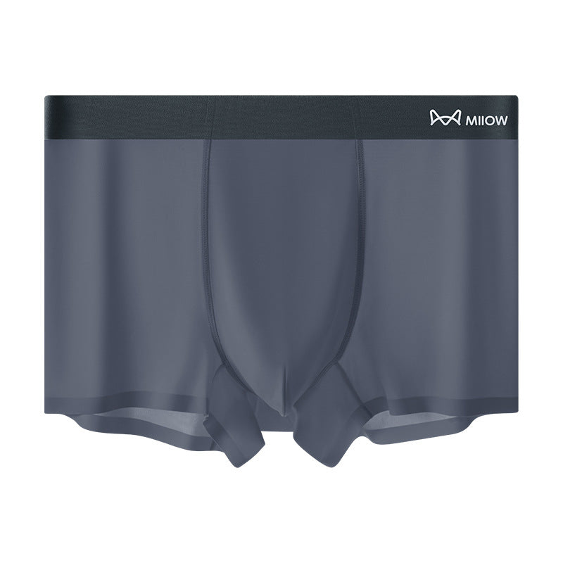 🔥🎁Comfort Men's Ultra-Thin Cooling Boxer Briefs Lightweight Microfiber Underwear Breathable No-Show Design ( 💥 3 PACK )