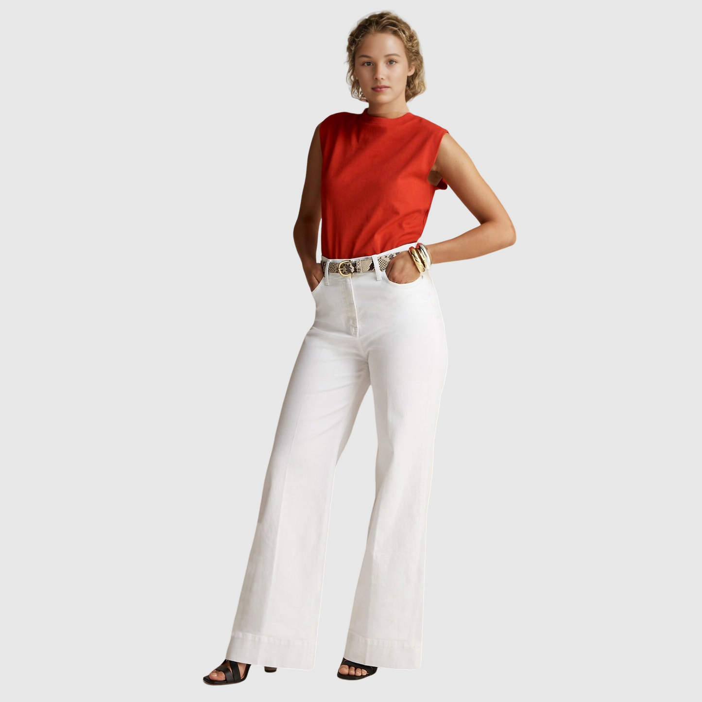 Tall Leg Denim Trousers (Buy 2 Free Shipping)