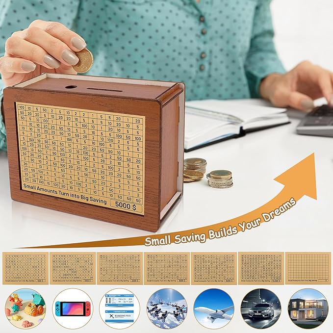 🔥Wooden Savings Box🎁