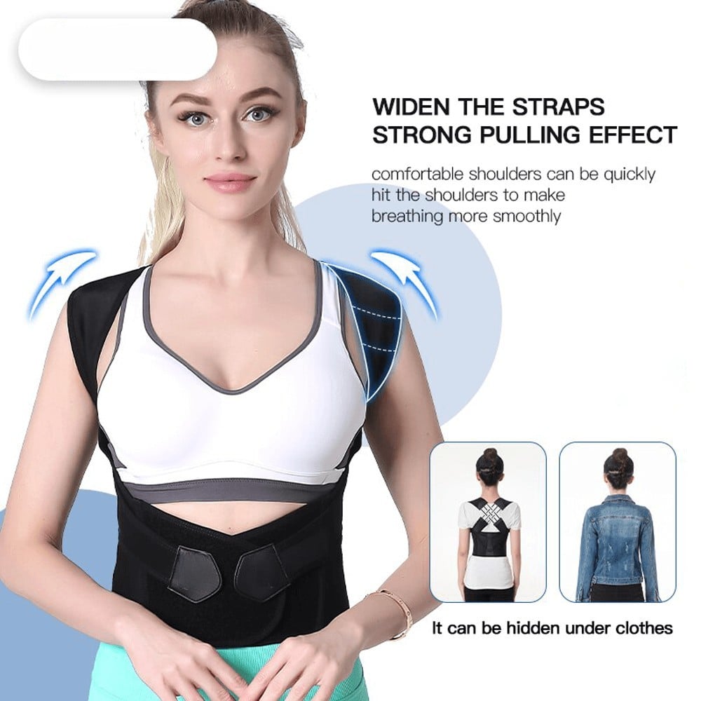 Radiantgrp - Adjustable Back Posture Belt Office Home Gym Unisex