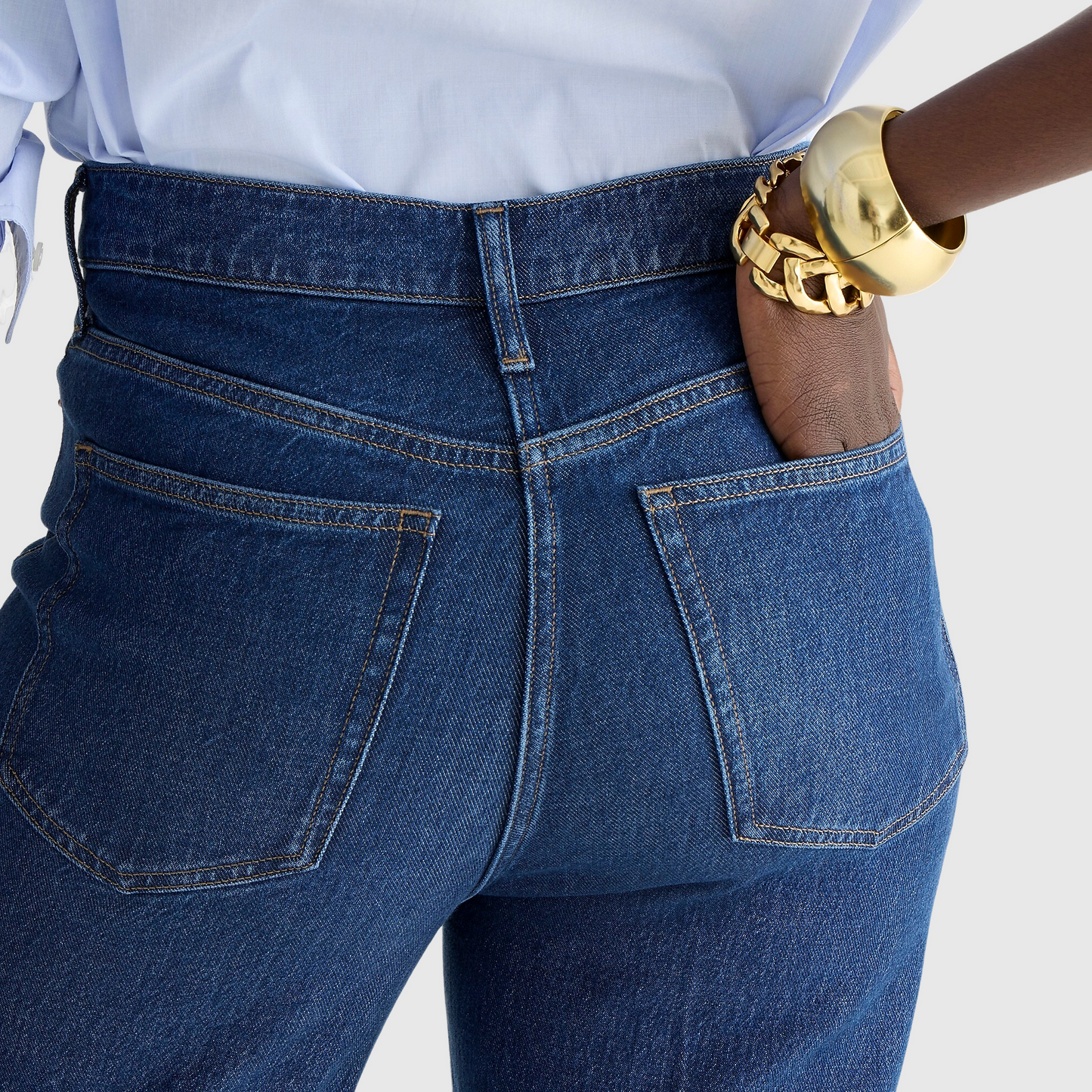 Tall Leg Denim Trousers (Buy 2 Free Shipping)