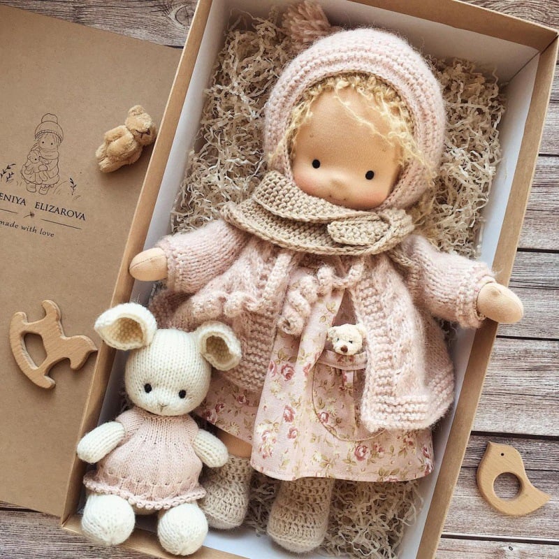 ALL🎁🎁The Best Gift for Kids-Handmade Waldorf Doll👧