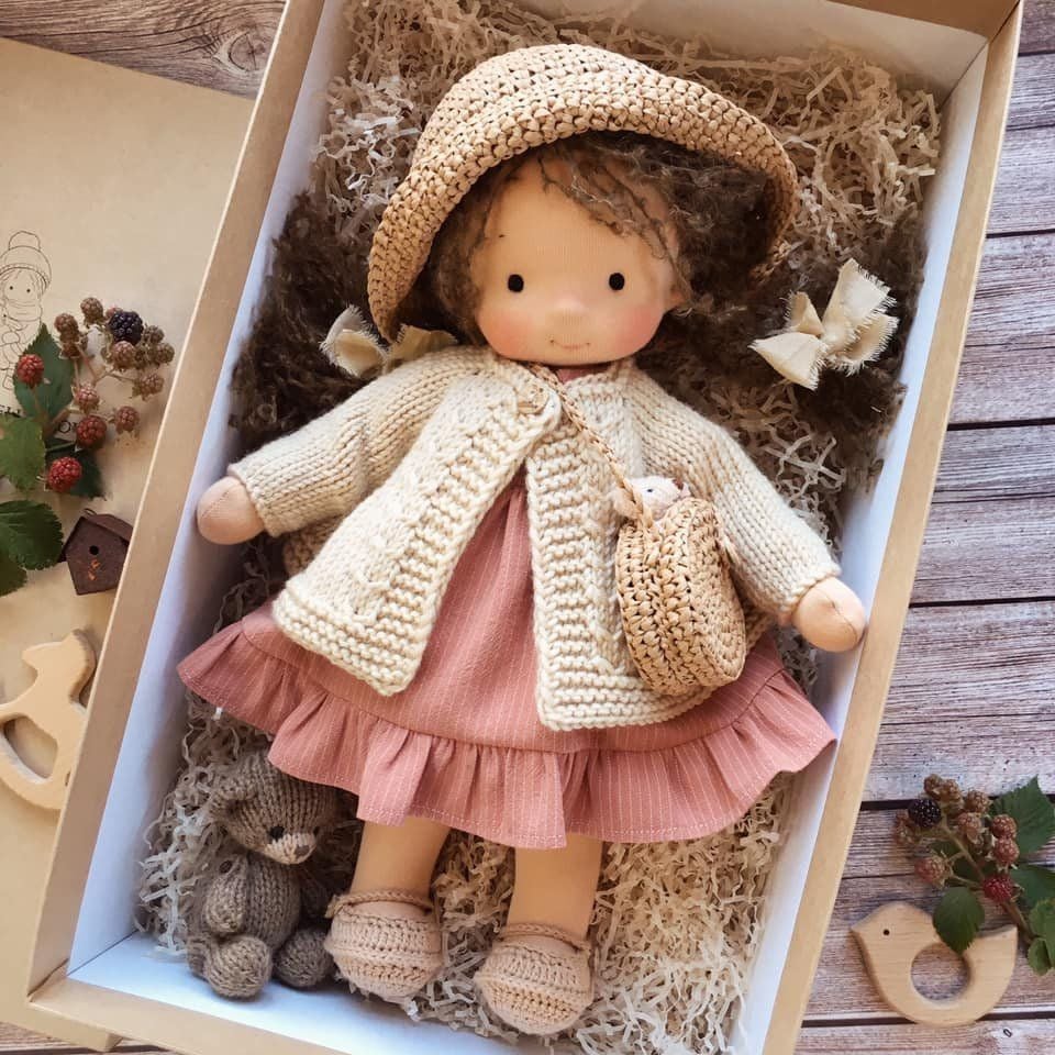 ALL🎁🎁The Best Gift for Kids-Handmade Waldorf Doll👧