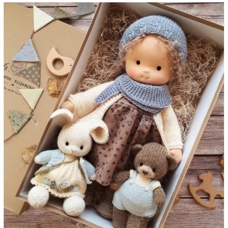 ALL🎁🎁The Best Gift for Kids-Handmade Waldorf Doll👧