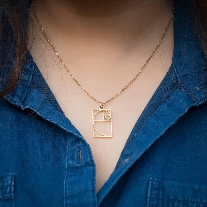 Fibonacci Spiral Necklace | Golden Ratio