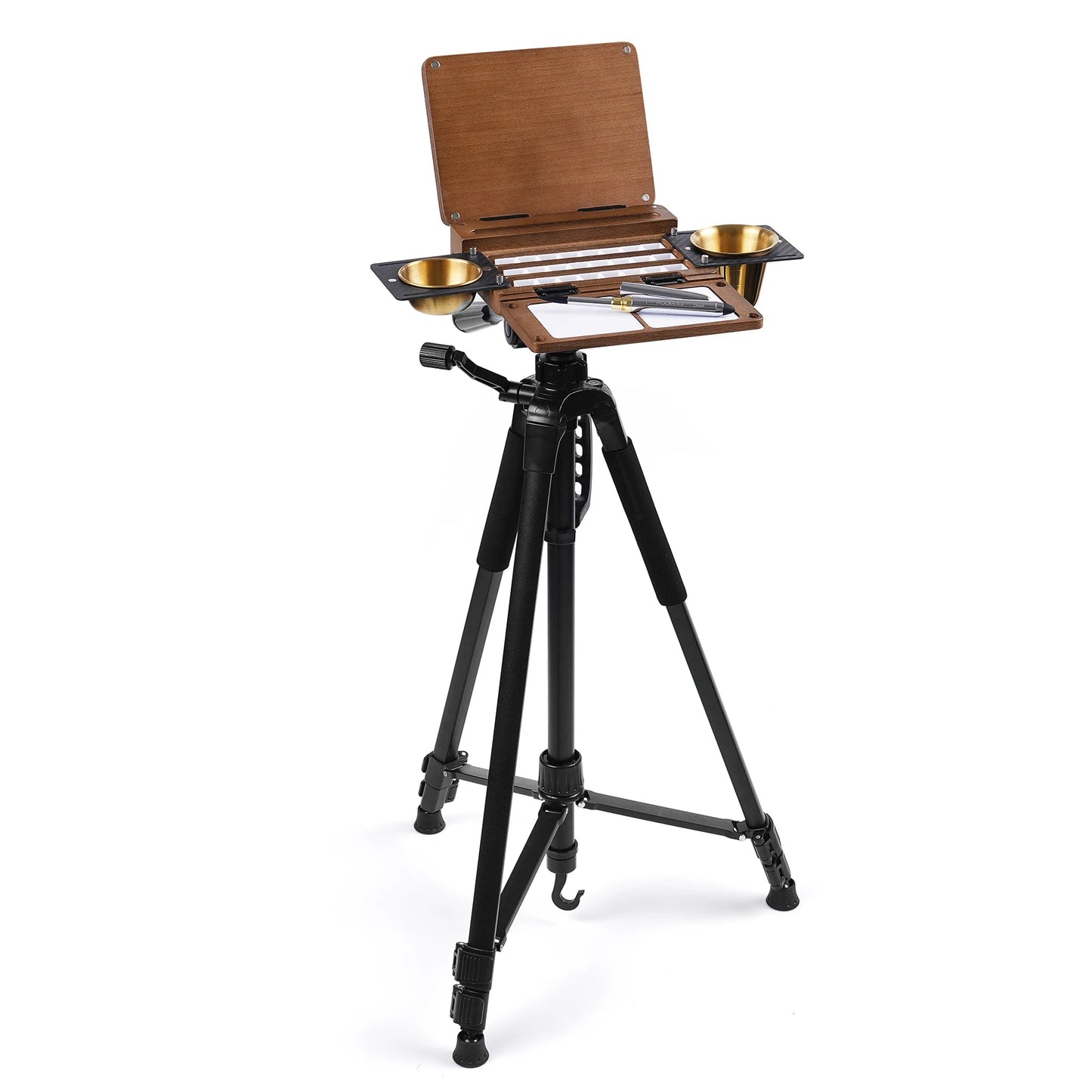🎨Perfect for Plein Air Painting – Portable 24-Well Watercolor Palette Set