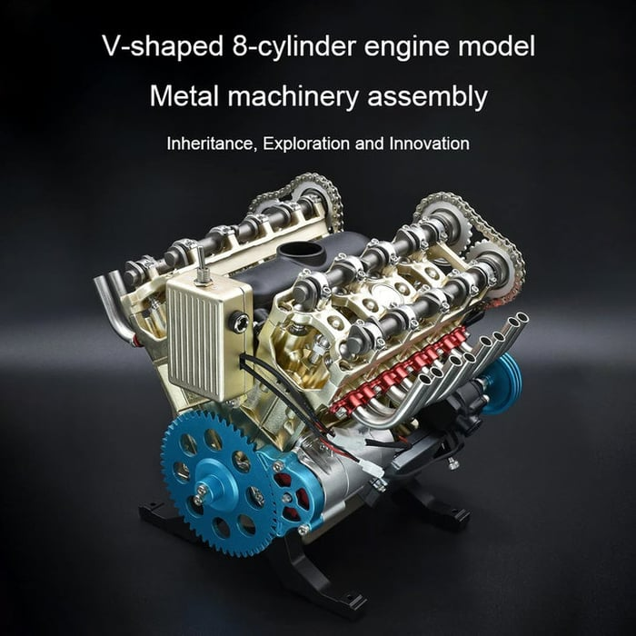 🚙Limited time limited edition 🚗v8 engine model kit