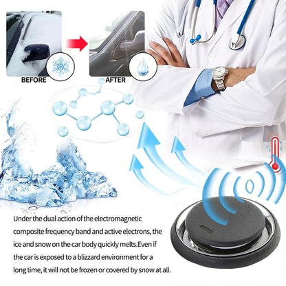 Electromagnetic molecular anti-freeze and snow removal tool