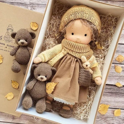 ALL🎁🎁The Best Gift for Kids-Handmade Waldorf Doll👧