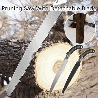 🔥New Upgrade🔥Pruning Saw with Detachable Blade & Safety Sheath