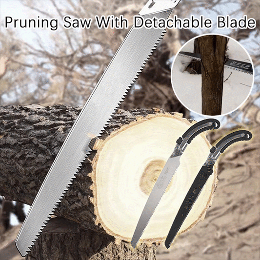 🔥New Upgrade🔥Pruning Saw with Detachable Blade & Safety Sheath