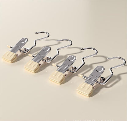 Hot Sale 49% OFF-Anti-rust Clip Space-saving Clothespin Hat Pants Storage Hanging Travel Hook