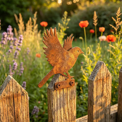 🦩Lifelike Distressed Iron Bird Sculptures — Outdoor Garden Decor