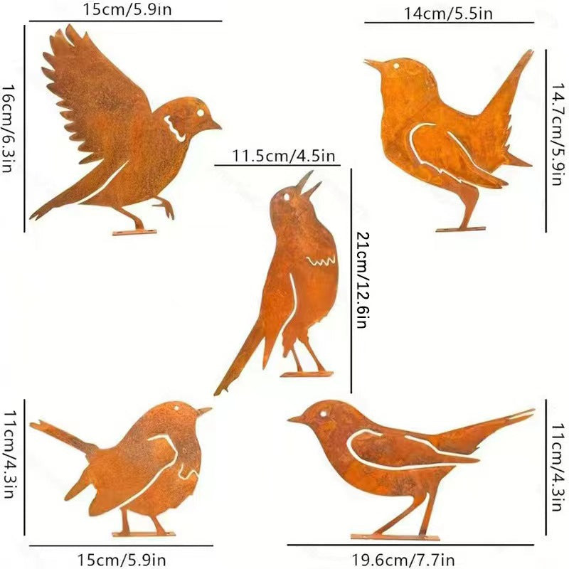 🦩Lifelike Distressed Iron Bird Sculptures — Outdoor Garden Decor