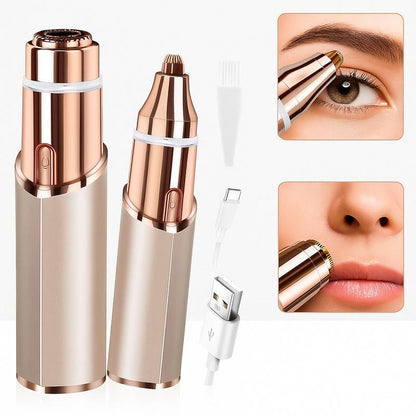 🔥2-in-1 Facial & Eyebrow Trimmer — Women's Electric Hair Remover