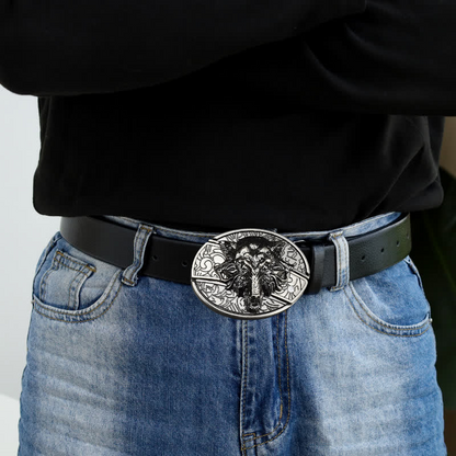 🔥LAST DAY 50% OFF🔥Fashion Punk Hidden Folding Knife Leather Belt