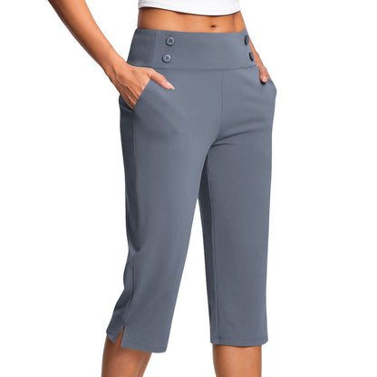 🔊Best-Selling Women High-Waisted Stretch Capri Pants for Summer