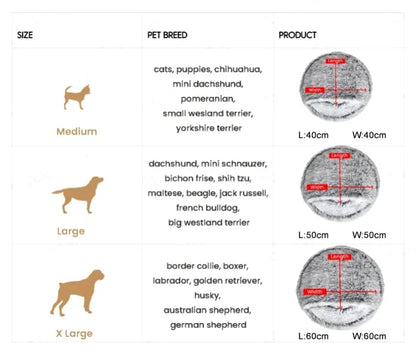 Plush Bed For Dogs & Cats