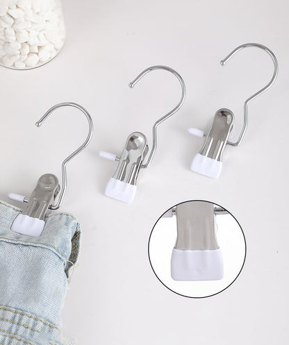 Hot Sale 49% OFF-Anti-rust Clip Space-saving Clothespin Hat Pants Storage Hanging Travel Hook