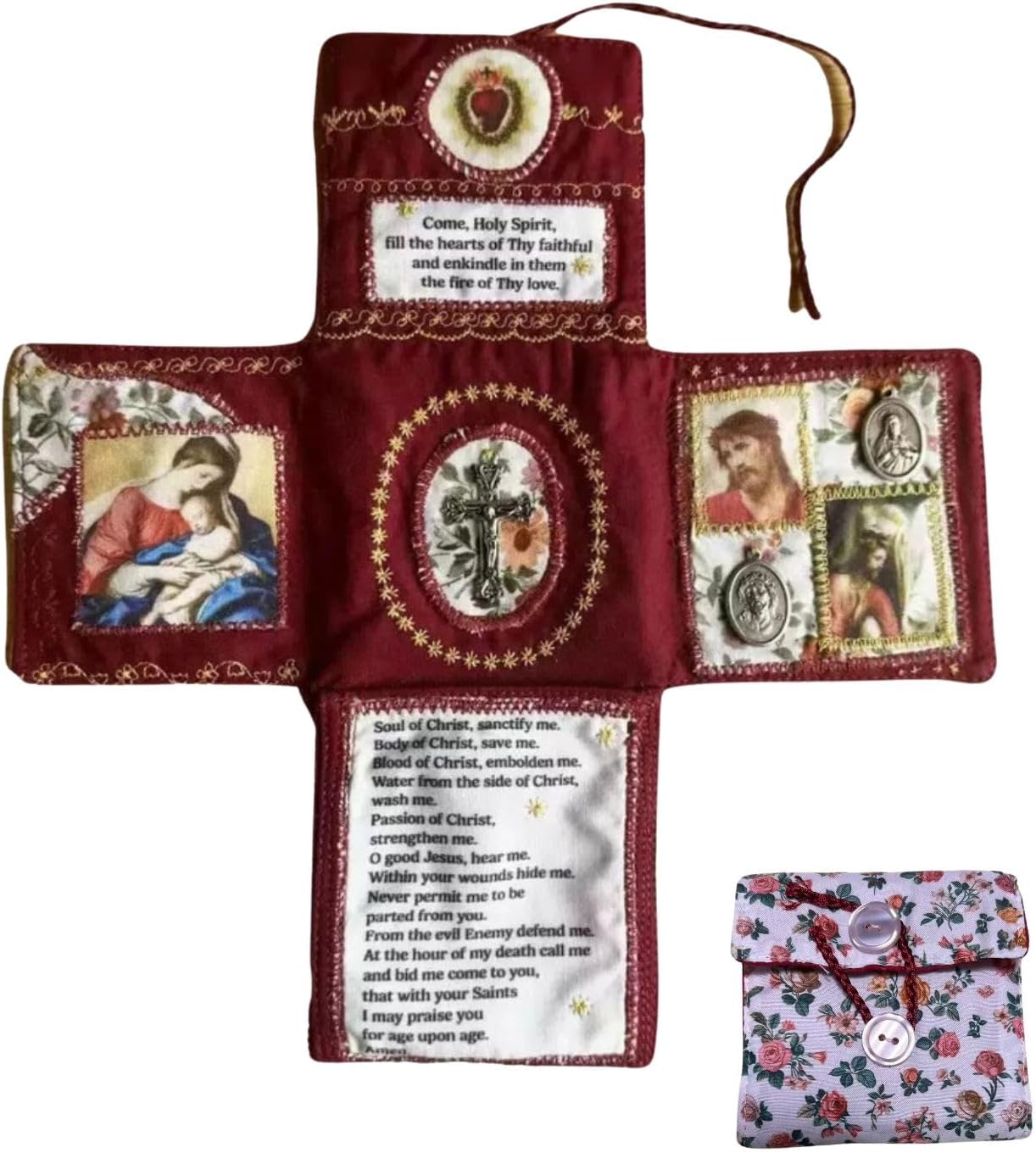 ✝️Handmade Miniature Shrine (Includes Silver Cross)