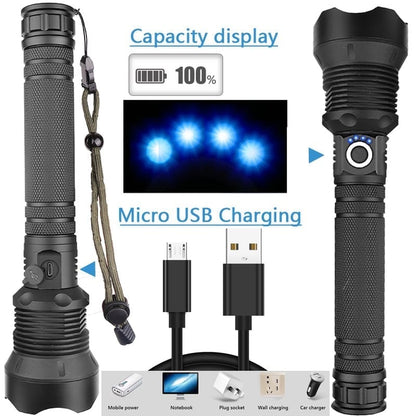 🔥LAST DAY SALE 49% OFF🔥 - LED Rechargeable Tactical Laser Flashlight High Lumens