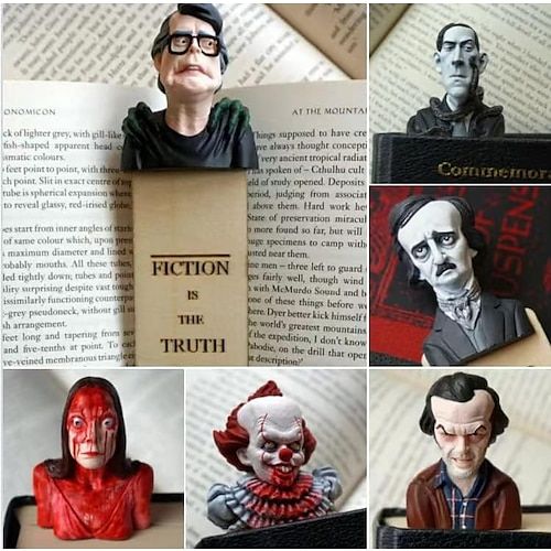🔥Limited time 50%discount🔥 - 3D human head horror bookmark