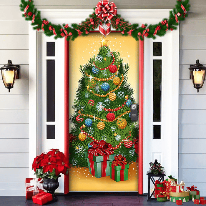 🌟🌟Christmas and Halloween front door decoration