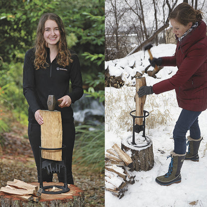 🎉firewood kindling splitter stand