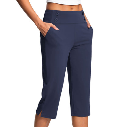 🔊Best-Selling Women High-Waisted Stretch Capri Pants for Summer